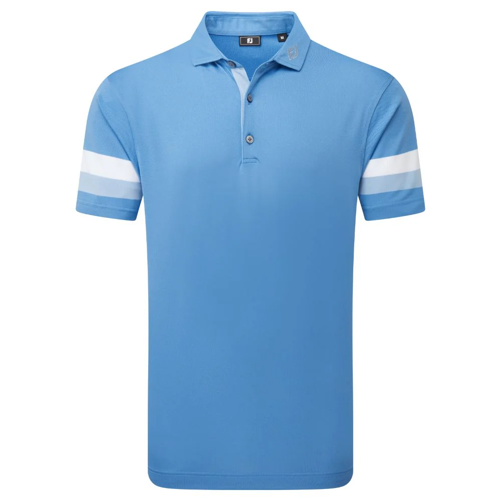 FootJoy Golf Sleeve Stripe Pique Polo Shirt 2026 - 39279