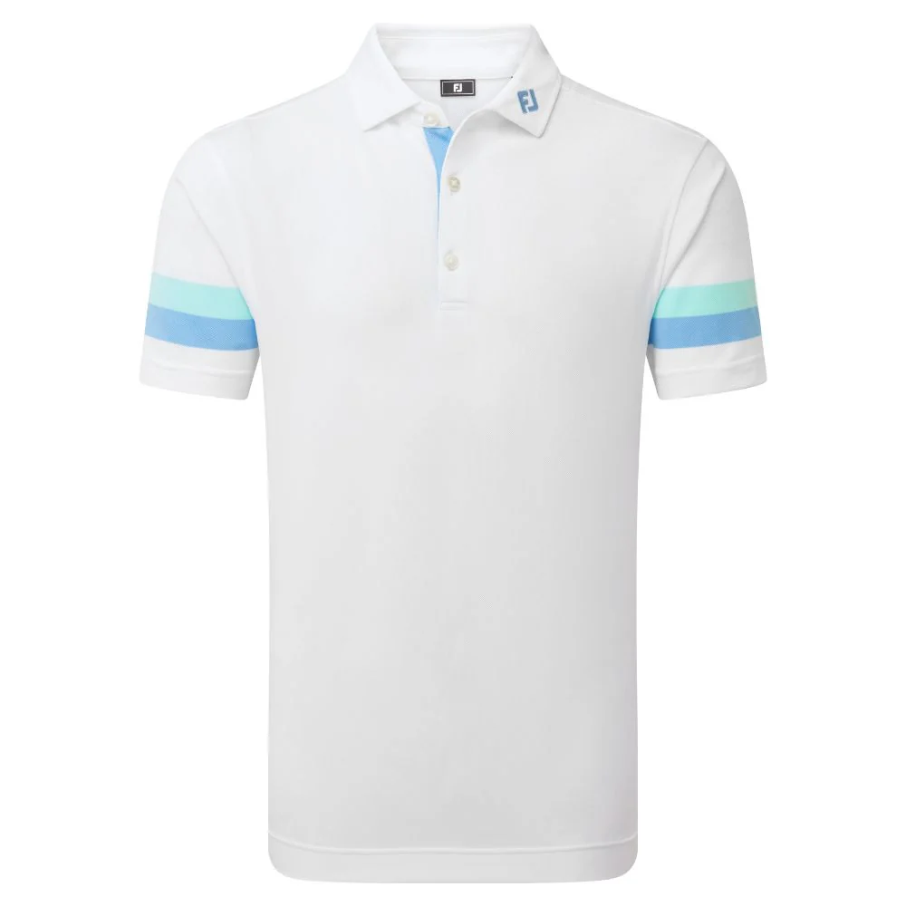 FootJoy Golf Sleeve Stripe Pique Polo Shirt 2026 - 39280