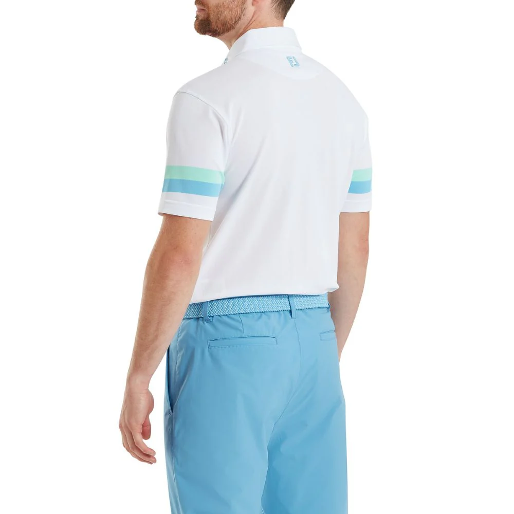 FootJoy Golf Sleeve Stripe Pique Polo Shirt 2026 - 39280 - Image 4