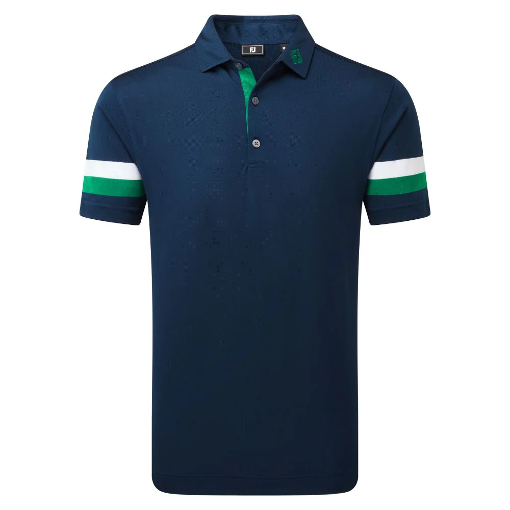 FootJoy Golf Sleeve Stripe Pique Polo Shirt 2026 - 39282