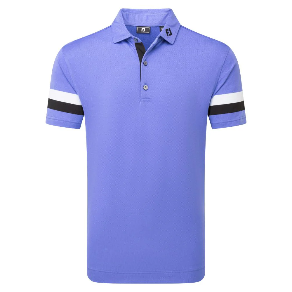 FootJoy Golf Sleeve Stripe Pique Polo Shirt 2026 - 39427