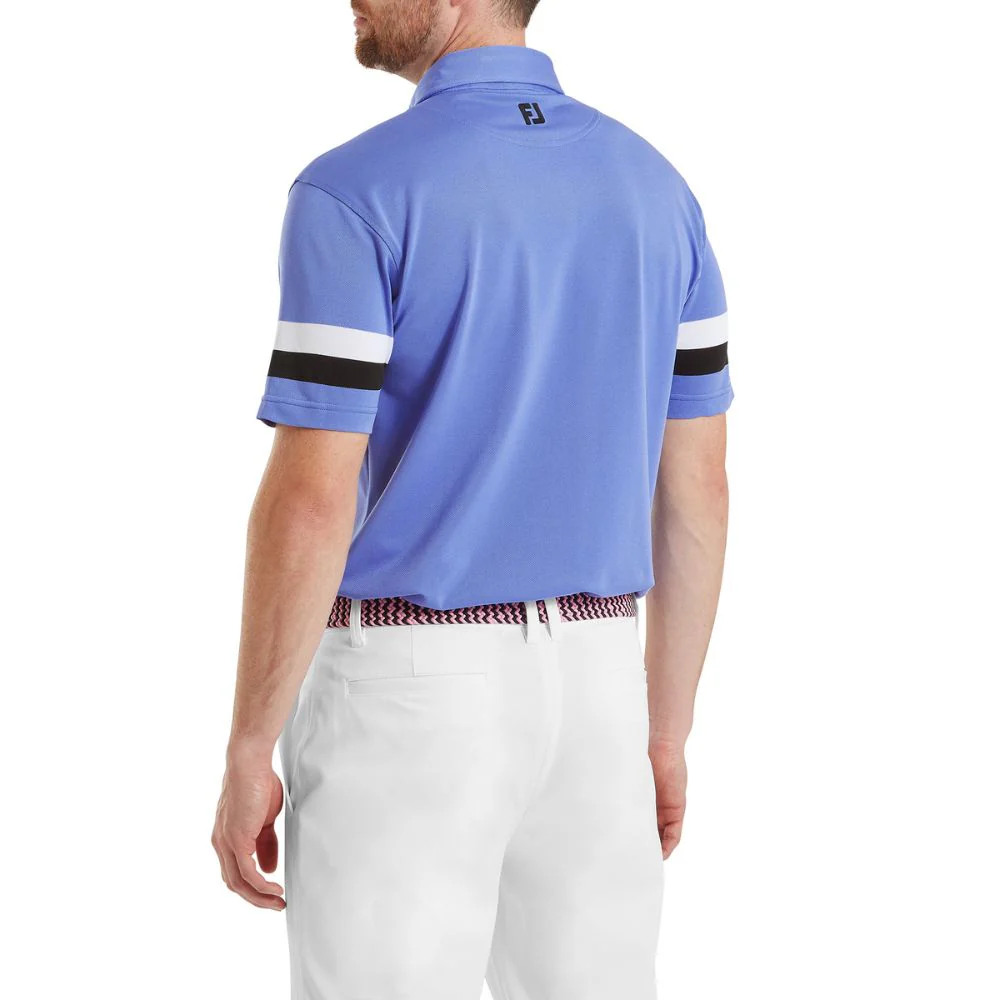 FootJoy Golf Sleeve Stripe Pique Polo Shirt 2026 - 39427 - Image 4