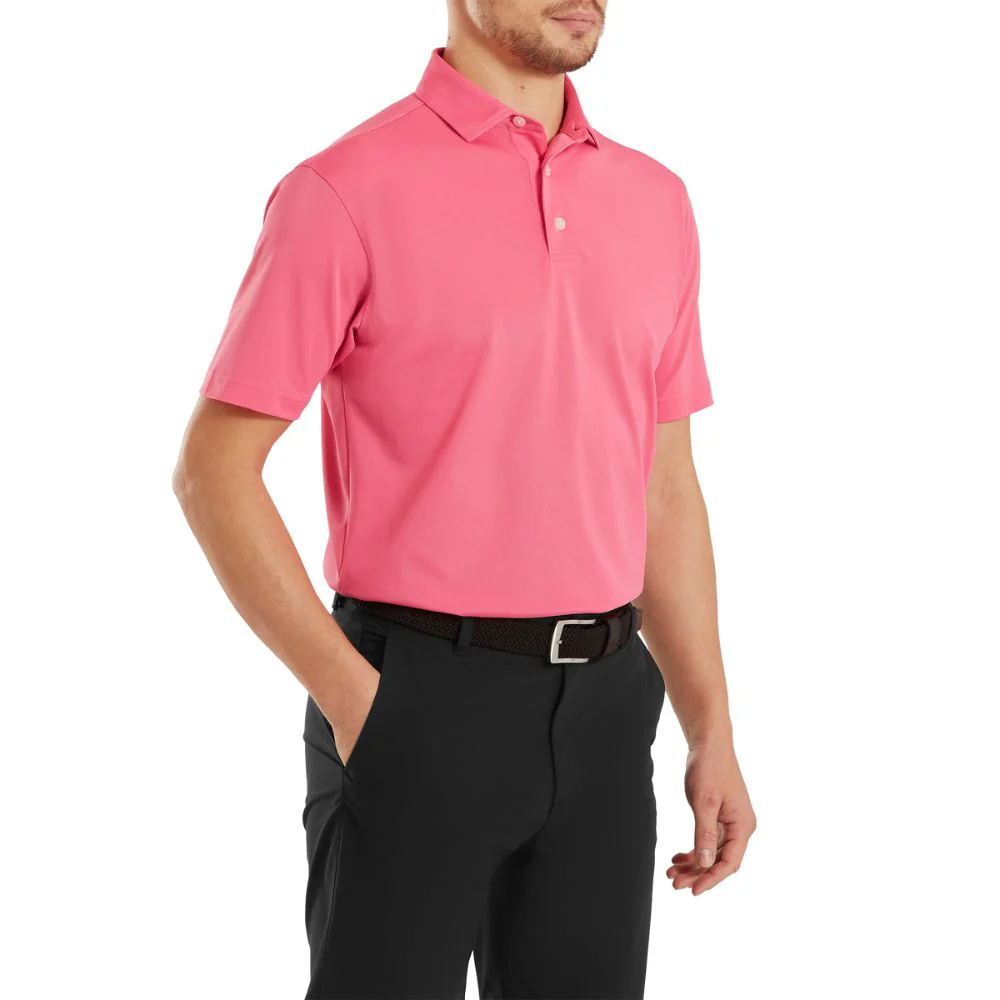 FootJoy Essentials Stretch Pique Solid Golf Polo Shirt - 80133 - Image 3