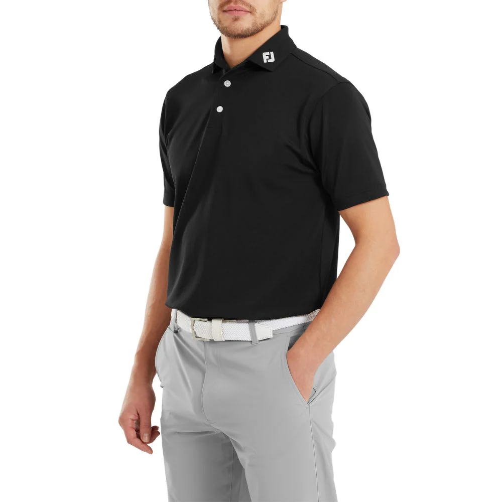 FootJoy Essentials Stretch Pique Solid Golf Polo Shirt - 91822 - Image 3