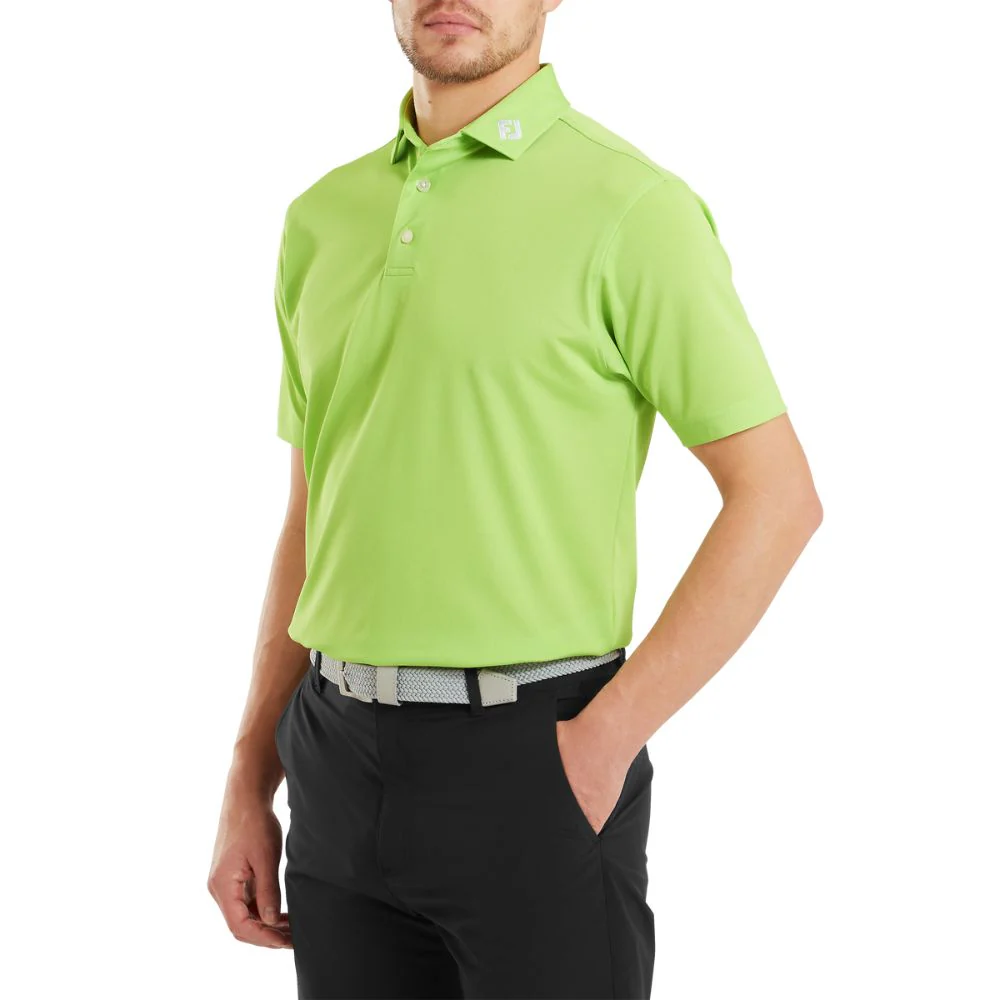 FootJoy Essentials Stretch Pique Solid Golf Polo Shirt - 91818 - Image 3