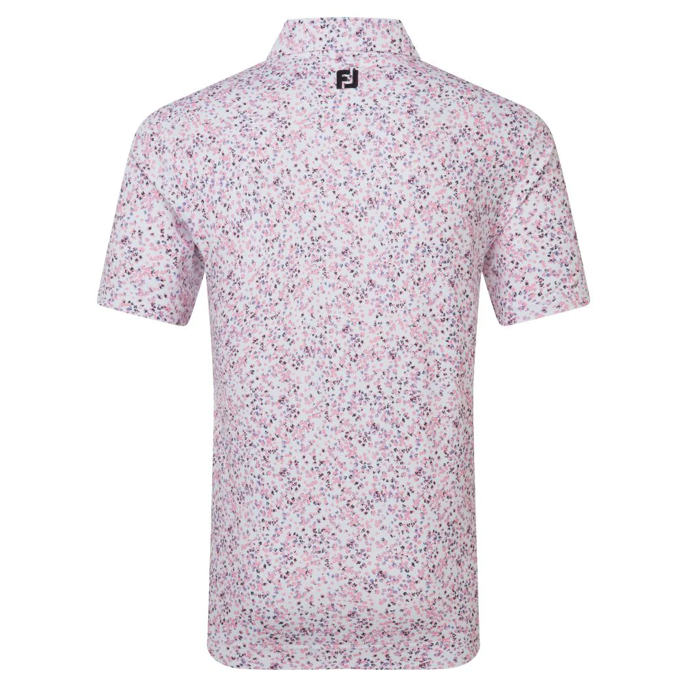 FootJoy Golf Watercolour Floral Print Pique Polo Shirt 2026 - 39273 - Image 2