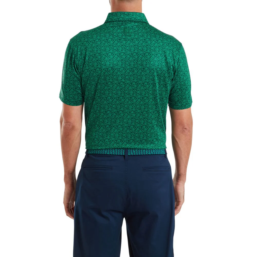 FootJoy Painted Floral Lisle Golf Polo Shirt 2026 - 39352 - Image 4