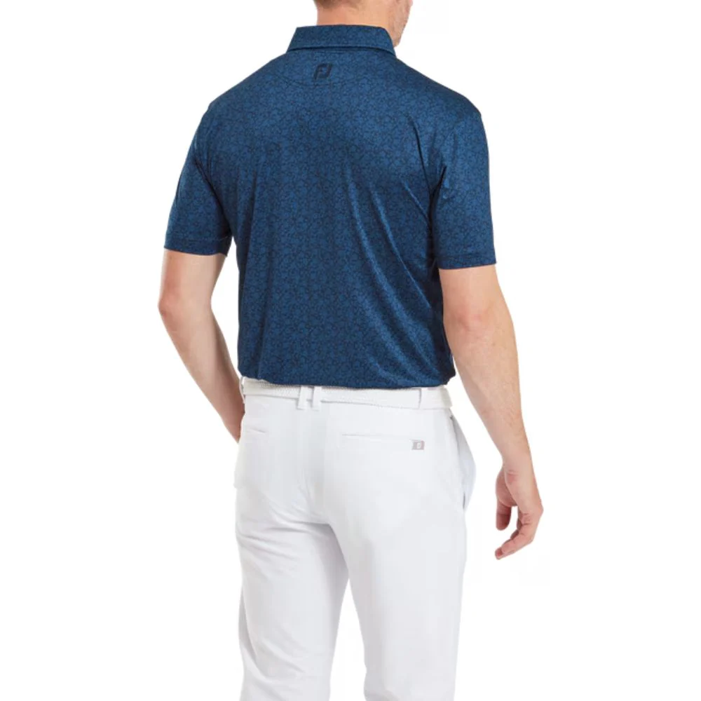 FootJoy Painted Floral Lisle Golf Polo Shirt - 81617 - Image 4