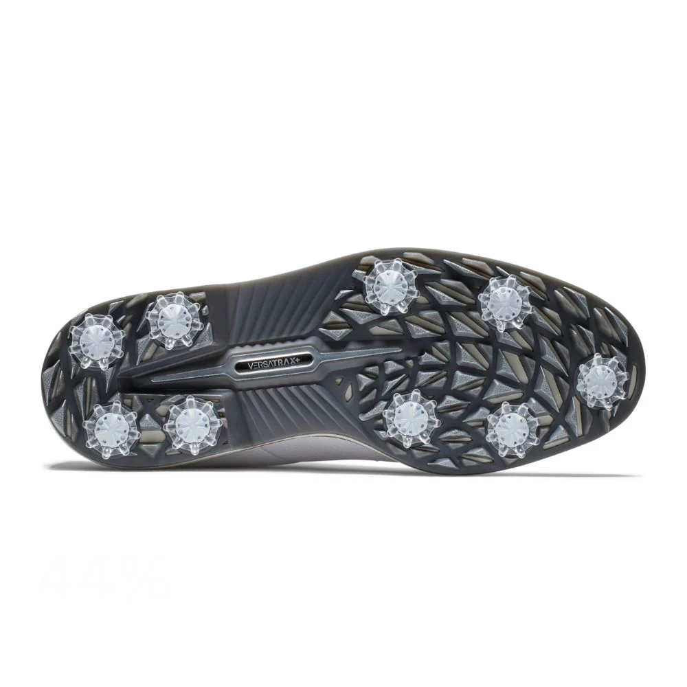 FootJoy Premiere Series Field Spiked Golf Shoes - 54355 - White / Grey - Image 3
