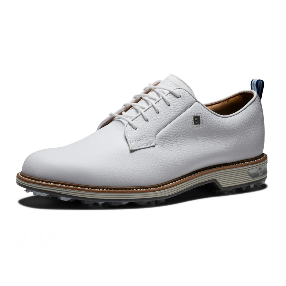 FootJoy Premiere Series Field Spiked Golf Shoes - 54355 - White / Grey - Image 4