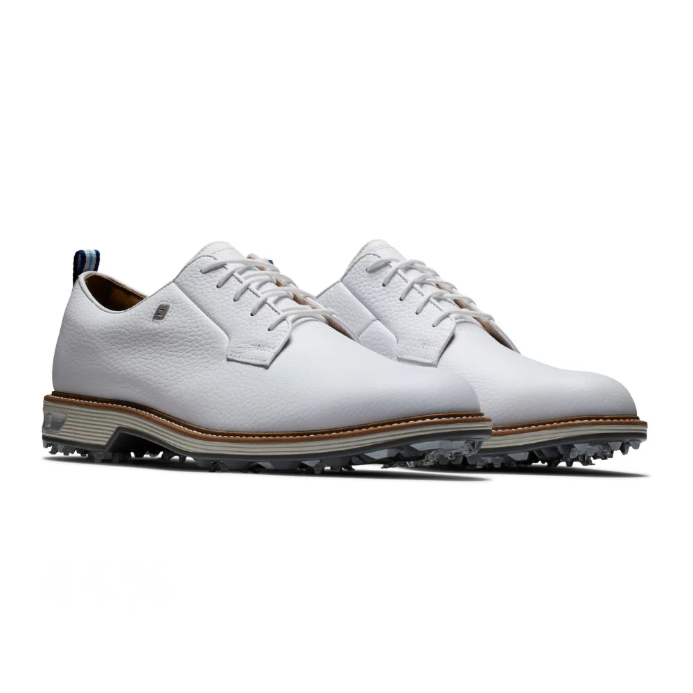 FootJoy Premiere Series Field Spiked Golf Shoes - 54355 - White / Grey - Image 6