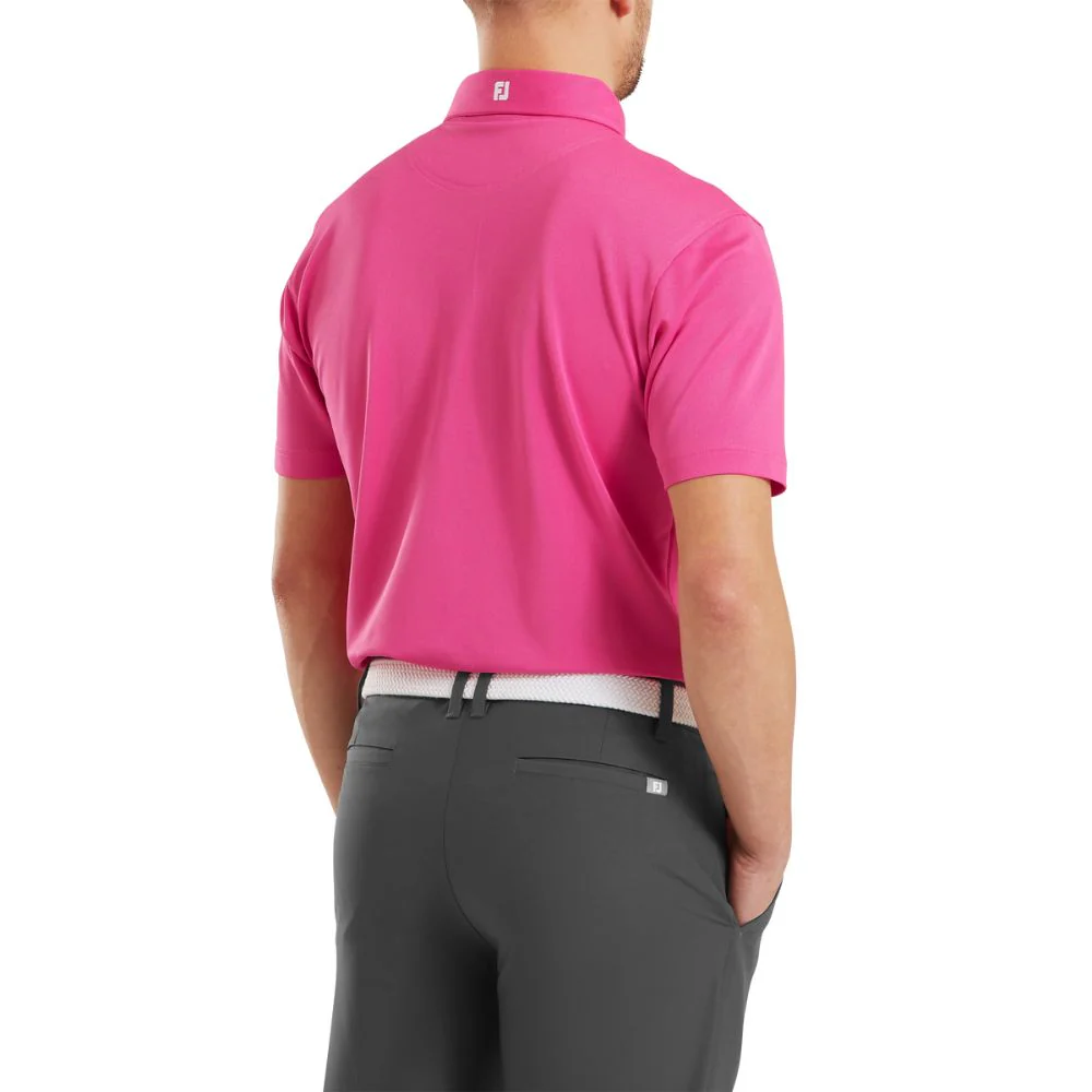 FootJoy Essentials Stretch Pique Solid Golf Polo Shirt - 81673 - Image 4