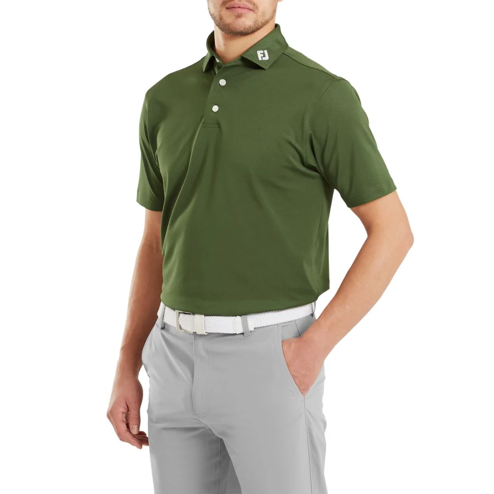 FootJoy Essentials Stretch Pique Solid Golf Polo Shirt - 84455 - Image 3