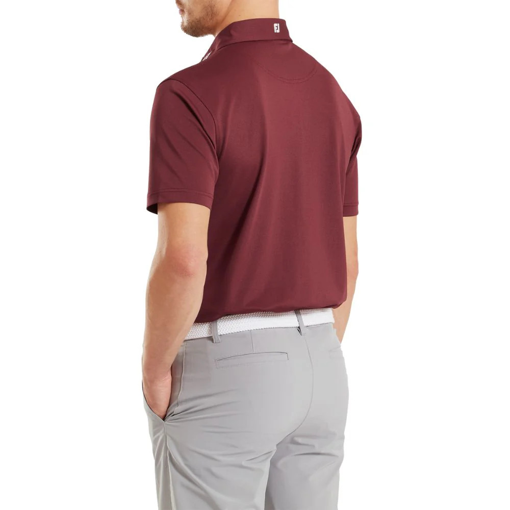 FootJoy Essentials Stretch Pique Solid Golf Polo Shirt - 84456 - Image 4
