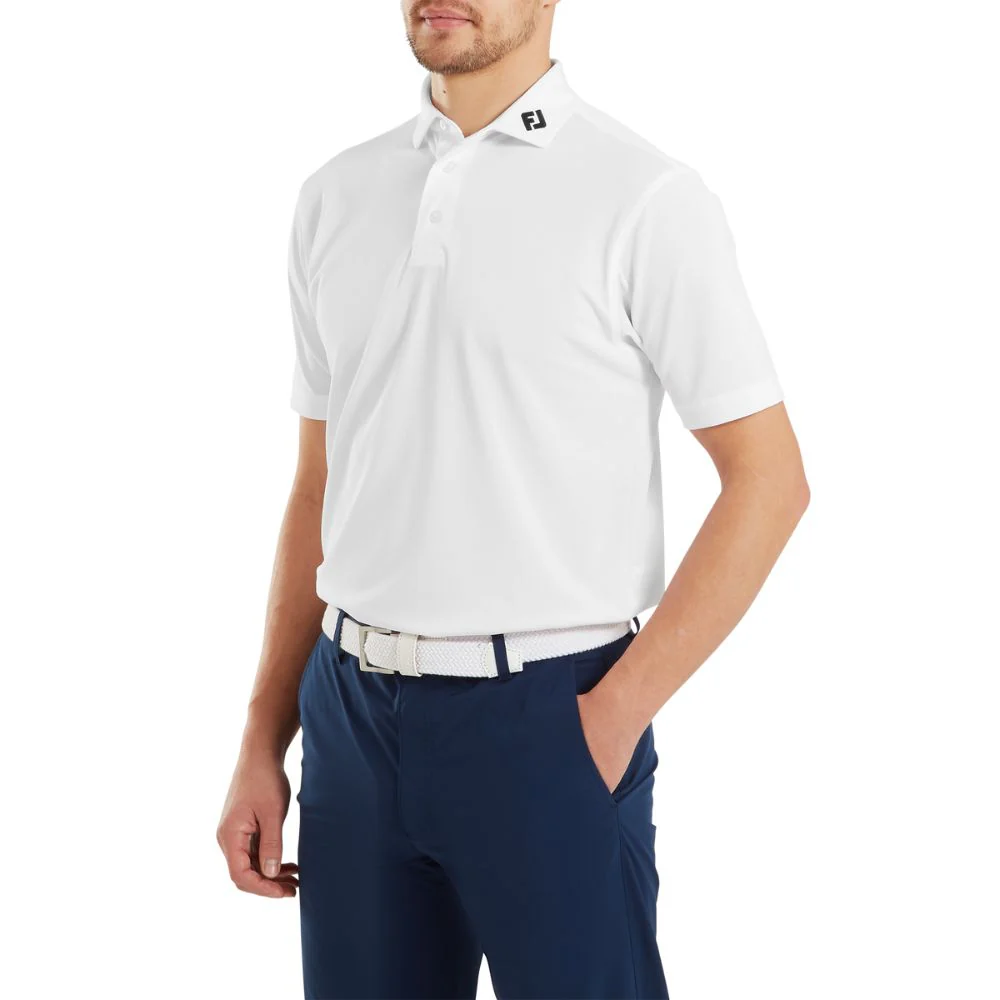 FootJoy Essentials Stretch Pique Solid Golf Polo Shirt - 91823 - Image 3