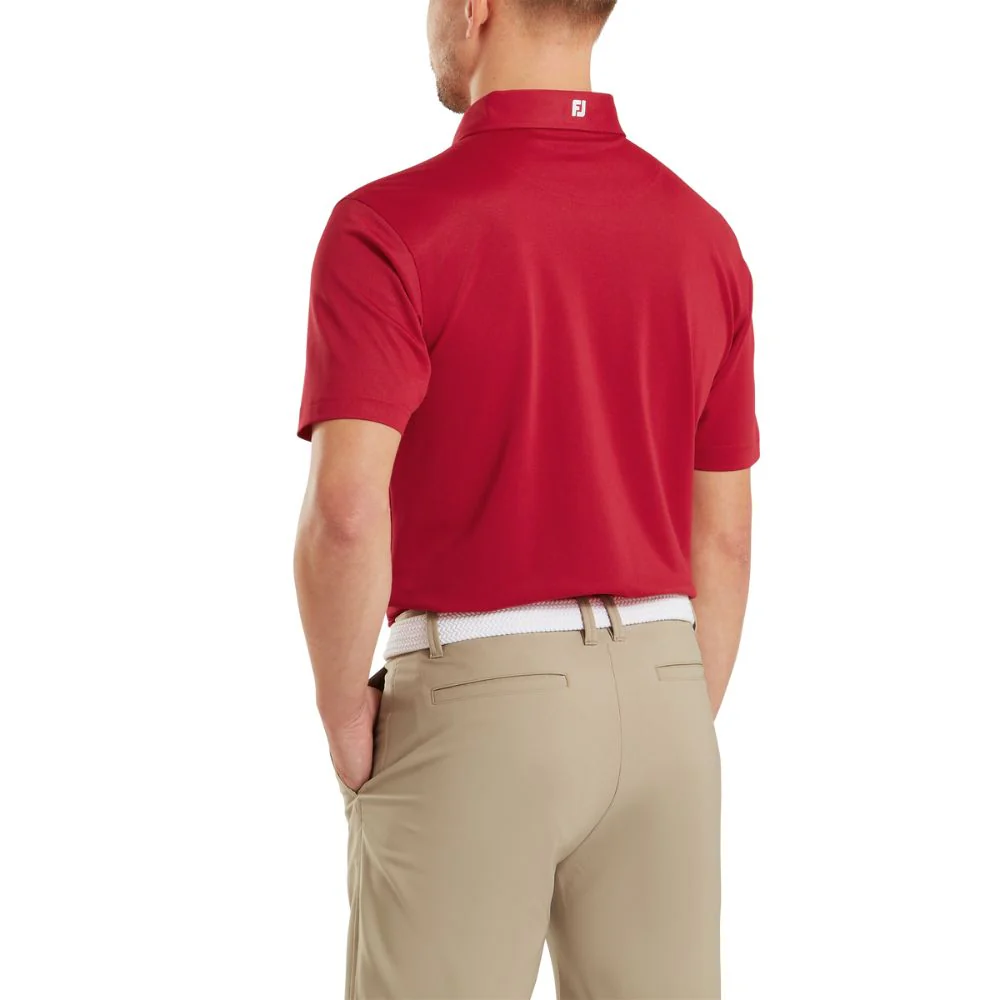 FootJoy Essentials Stretch Pique Solid Golf Polo Shirt - 91825 - Image 4