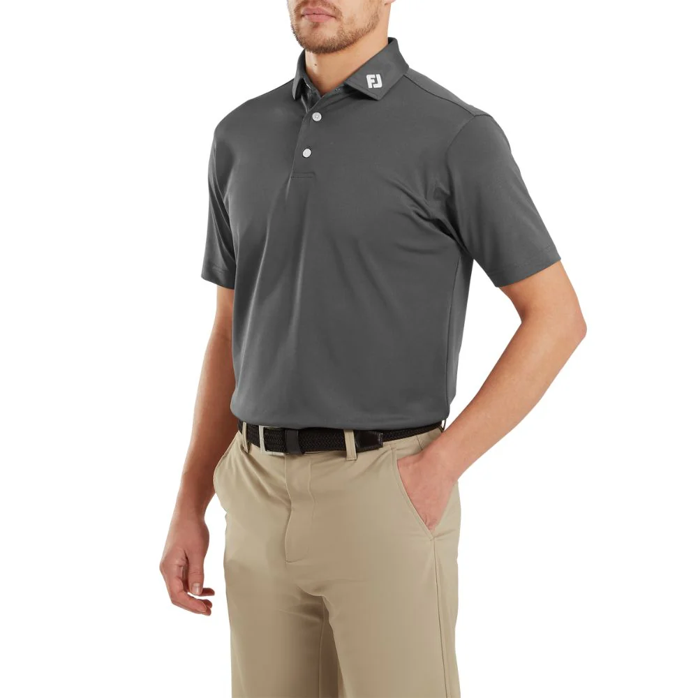 FootJoy Essentials Stretch Pique Solid Golf Polo Shirt - 92420 - Image 3