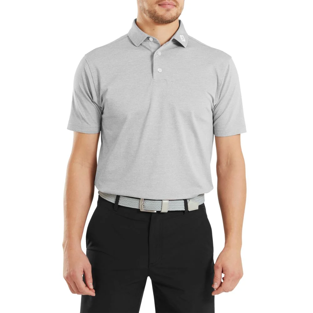 FootJoy Essentials Stretch Pique Solid Golf Polo Shirt - 91819 - Image 3