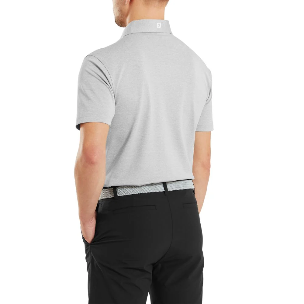 FootJoy Essentials Stretch Pique Solid Golf Polo Shirt - 91819 - Image 4