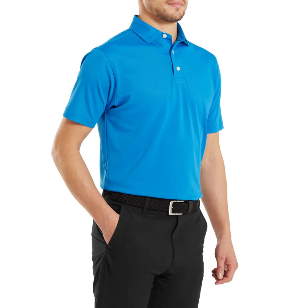 FootJoy Essentials Stretch Pique Solid Golf Polo Shirt - 91817 - Image 3