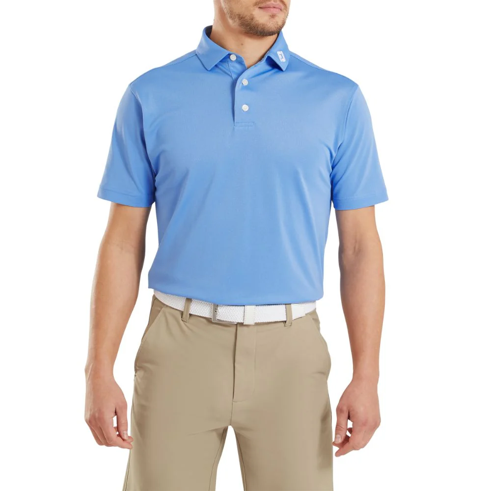 FootJoy Essentials Stretch Pique Solid Golf Polo Shirt - 91826 - Image 3