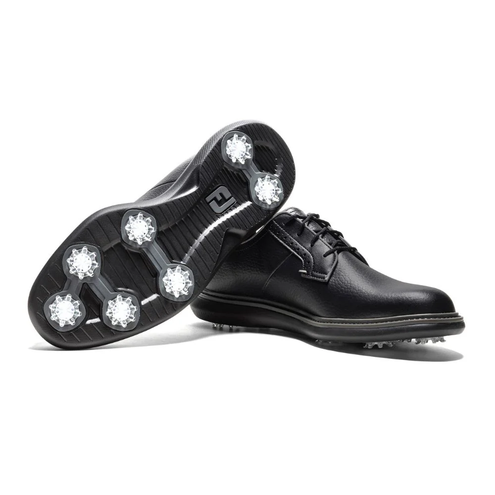 FootJoy Traditions Blucher Mens Spiked Golf Shoes - 57968 Wide - Image 5