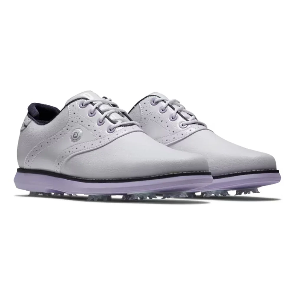 Footjoy Traditions Ladies Spiked Golf Shoes 97930 - Image 3