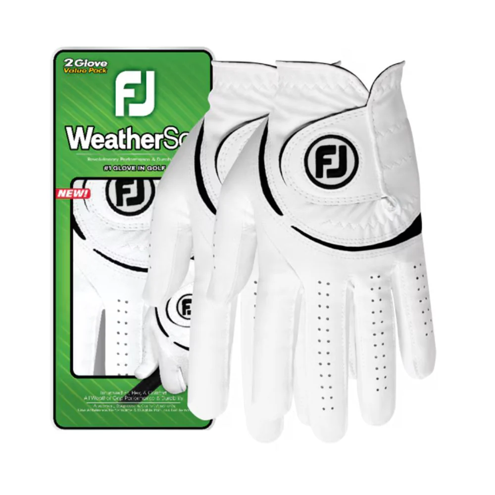 FootJoy WeatherSof All Weather Golf Glove - 66197 - 2 Pack