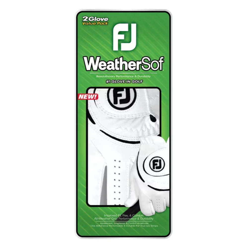 FootJoy WeatherSof All Weather Golf Glove - 66197 - 2 Pack - Image 2