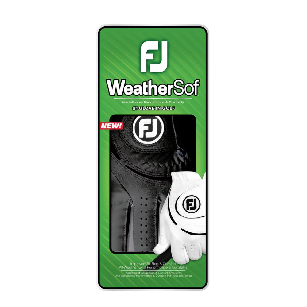 FootJoy WeatherSof All Weather Golf Glove - Black - 66164E-001 - Image 2