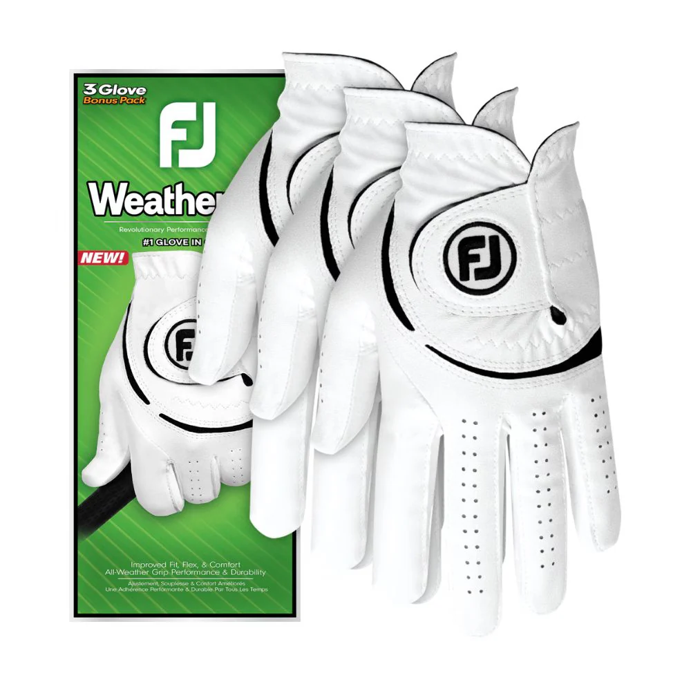 FootJoy WeatherSof All Weather Golf Glove - 66198 - 3 Pack