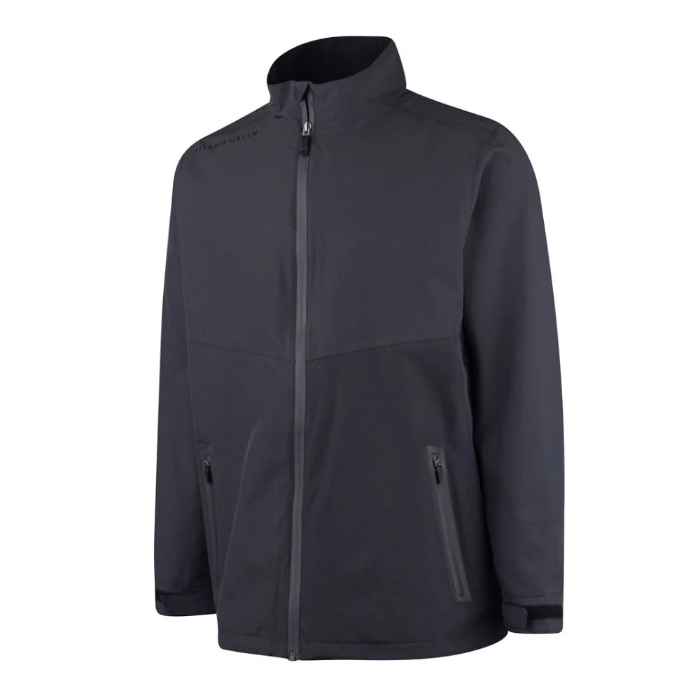 Island Green Waterproof Men's Stretch Golf Jacket - Charcoal