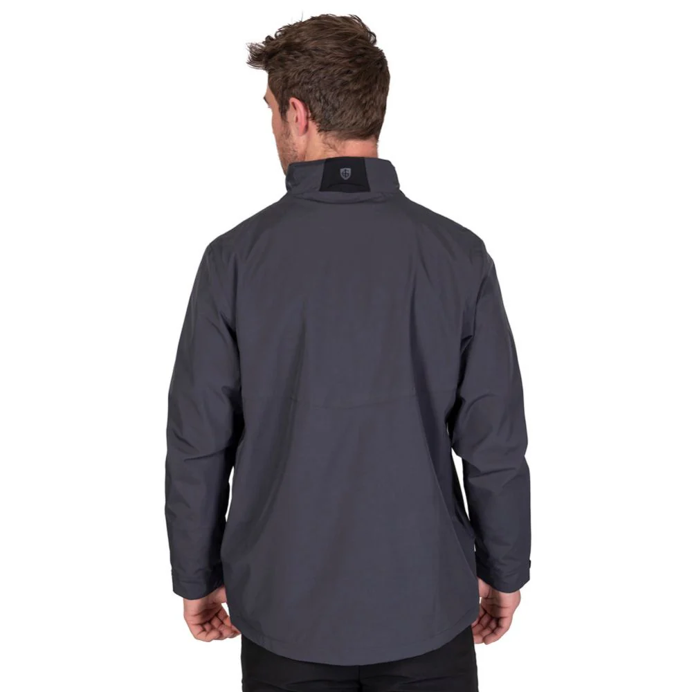 Island Green Waterproof Men's Stretch Golf Jacket - Charcoal - Image 5