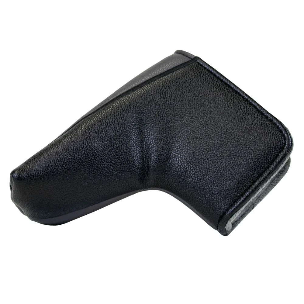 IZZO Golf Premium Blade Putter Head Cover - Grey / Black