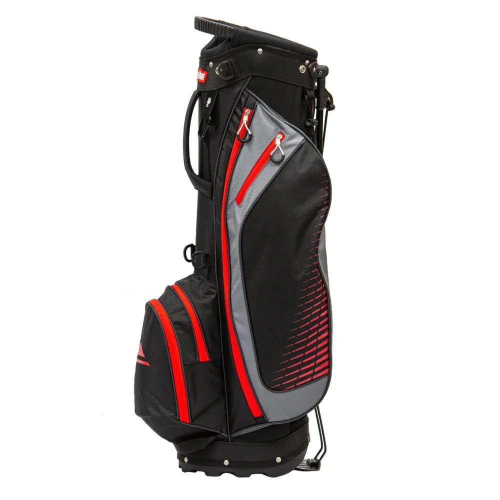 Longridge Superlite Golf Stand Bag - Black / Red - Image 2