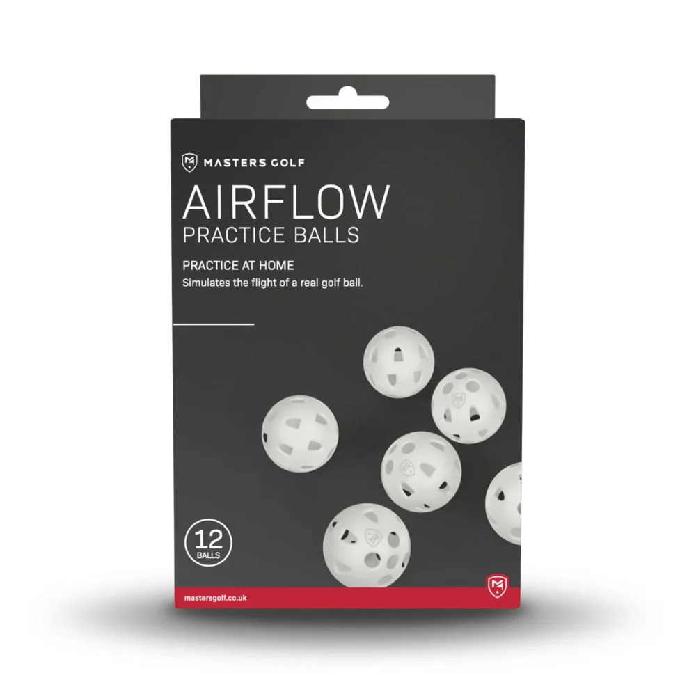 Masters Airflow XP Golf Practice Balls 12 Pack