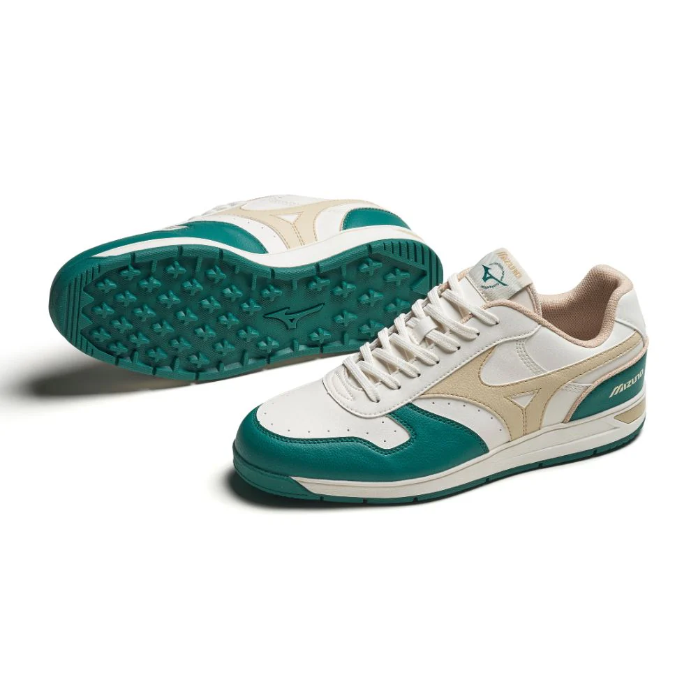 Mizuno City Wind Spikeless Golf Shoe - Alpine Green / Pale Khaki / Snow White - Image 2