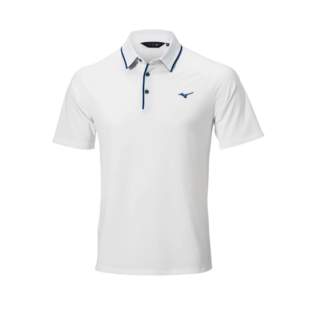 Mizuno Classic Piqué Short Sleeve Golf Polo Shirt 2026 - Optic White