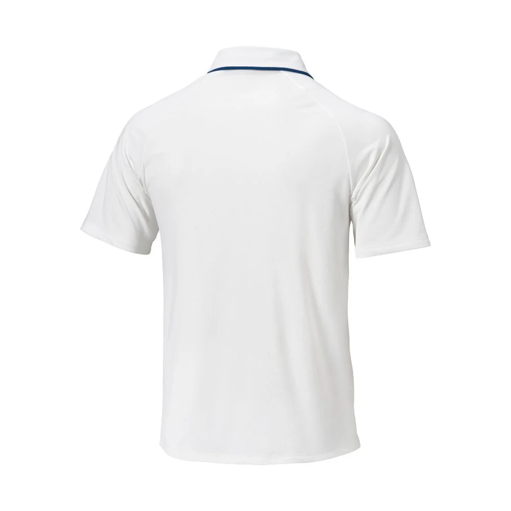Mizuno Classic Piqué Short Sleeve Golf Polo Shirt 2026 - Optic White - Image 2