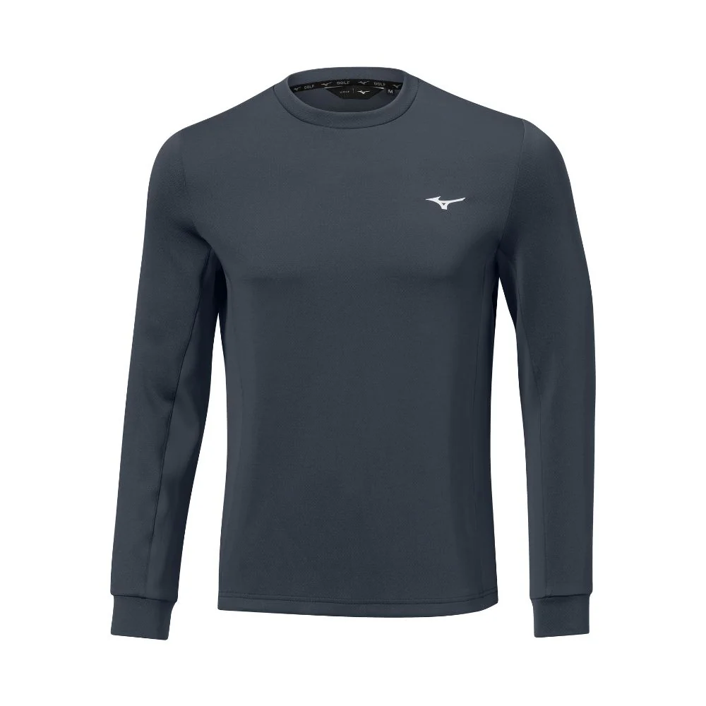 Mizuno G-Style Long Sleeve Golf Crew Neck 2.0 2026 - Lava Smoke