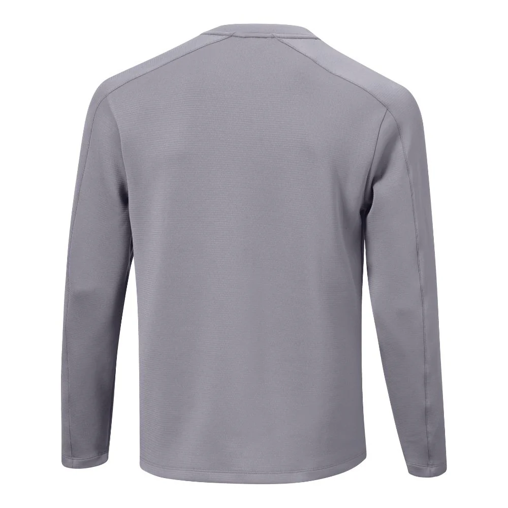 Mizuno G-Style Mens Crew Neck Golf Top 2025 - Grey - Image 2