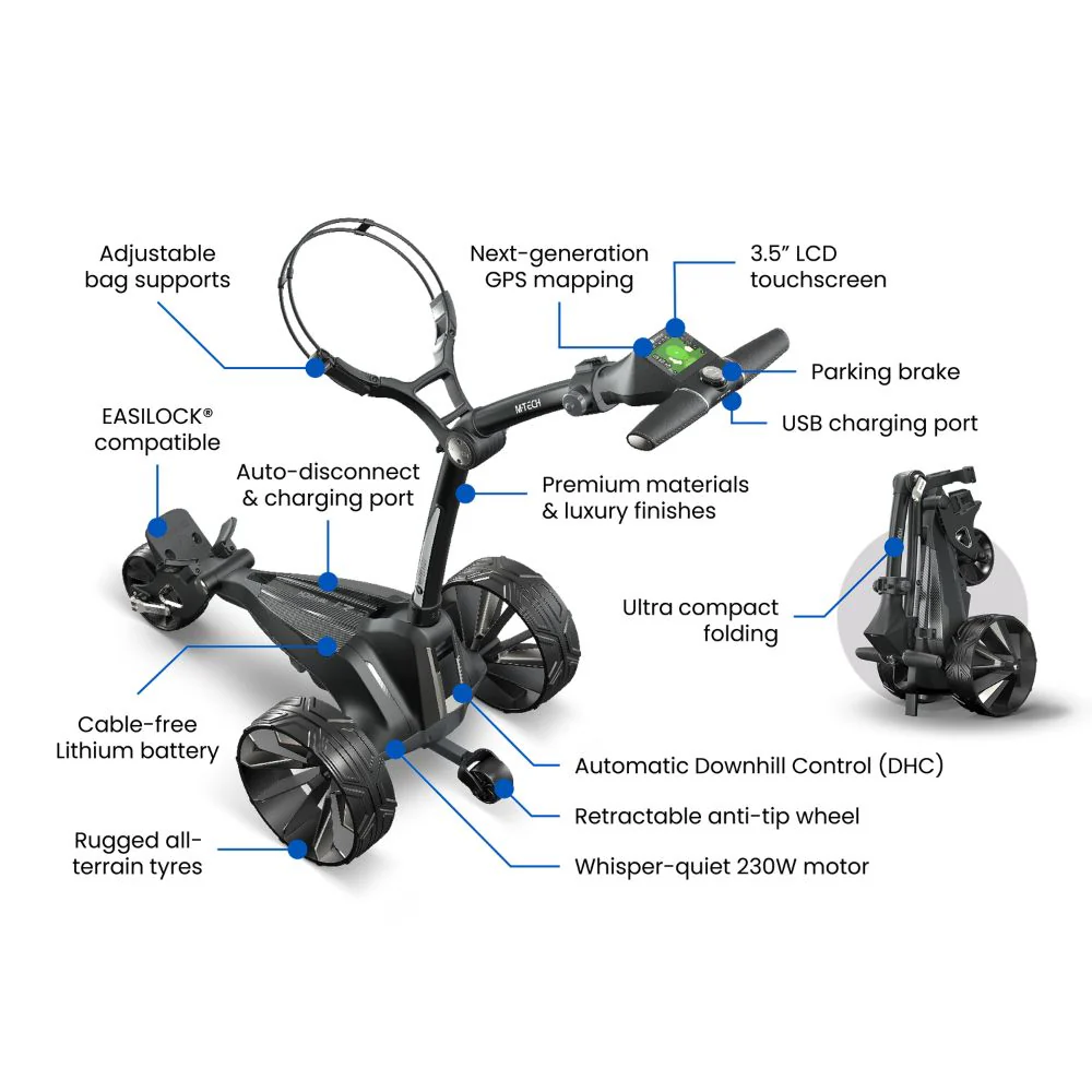 Motocaddy M·Tech Ultra Lithium Electric Golf Trolley 2026 + FREE GIFT - Image 4