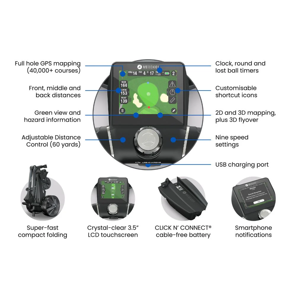 Motocaddy M5 GPS Ultra Lithium Electric Golf Trolley 2026 + FREE GIFT - Image 9