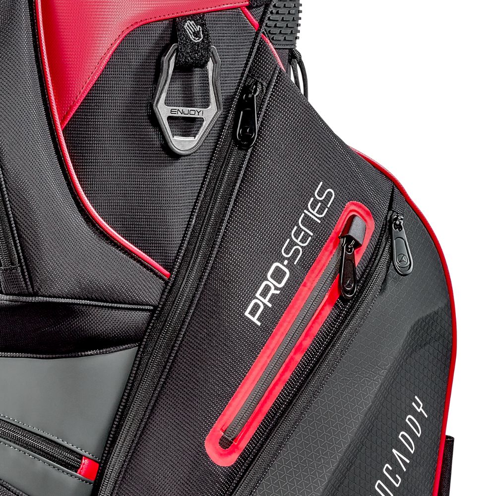 Motocaddy Pro Series Deluxe Golf Cart Bag - Black / Red - Image 5