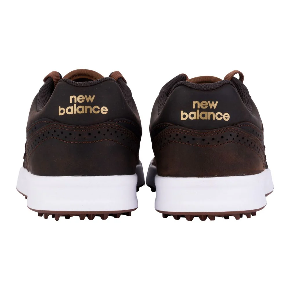 New Balance 480 SL Mens Spikeless Golf Shoes 2025 - Brown Leather - Limited Edition - Image 5