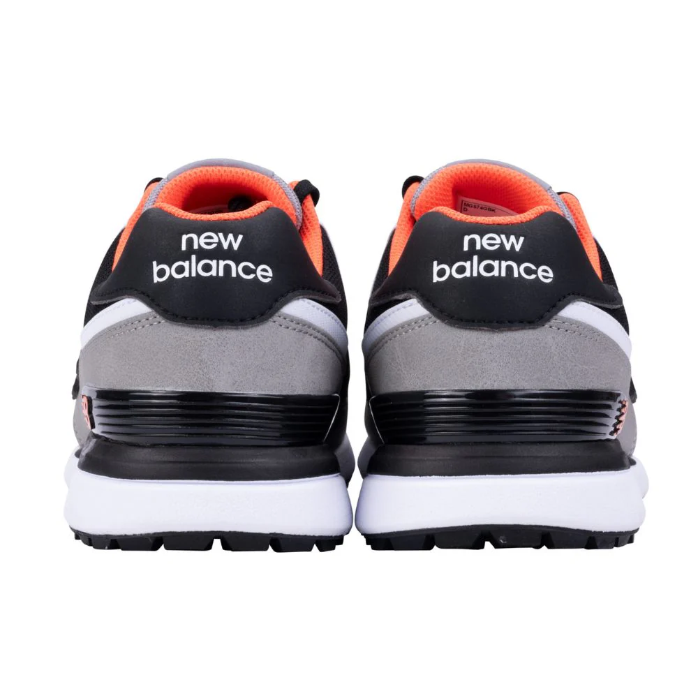 New Balance 574 Greens V2 Mens Spikeless Golf Shoes - Grey / Black - Image 5