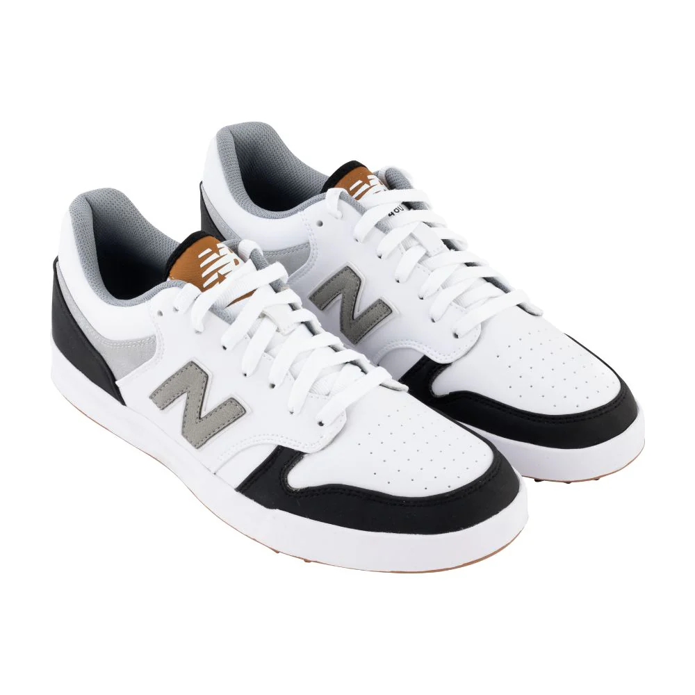 New Balance Men's 480 Spikeless Golf Shoes 2026 - White / Black - Image 3