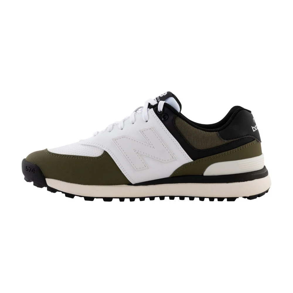 New Balance Men's 574 Greens V2 Spikeless Golf Shoes 2026 - Olive - Image 5