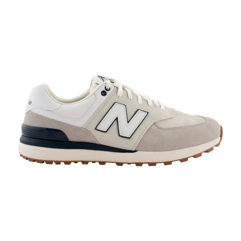 New Balance Men's 574 Greens V2 Spikeless Golf Shoes 2026 - Tan