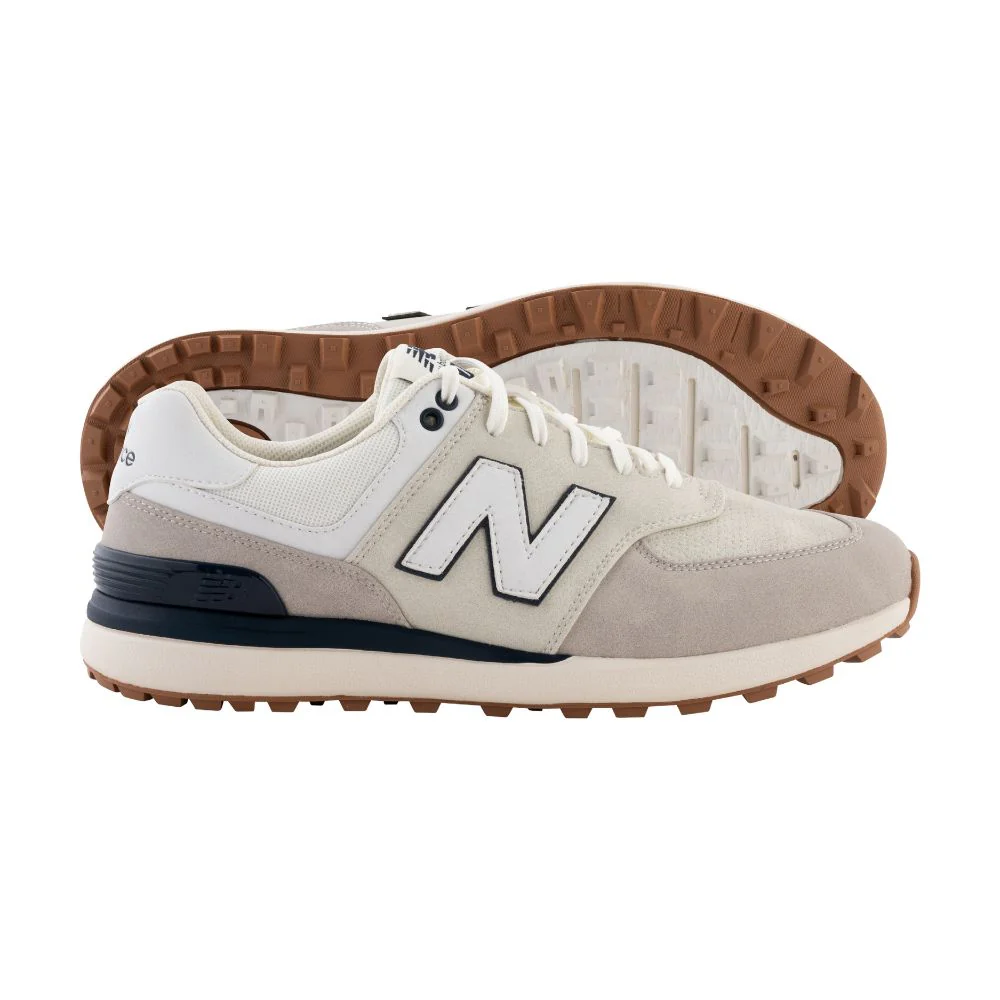 New Balance Men's 574 Greens V2 Spikeless Golf Shoes 2026 - Tan - Image 2